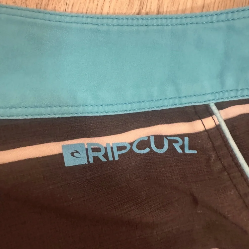 Rip Curl Orange and Brown Board Shorts Gradient Style